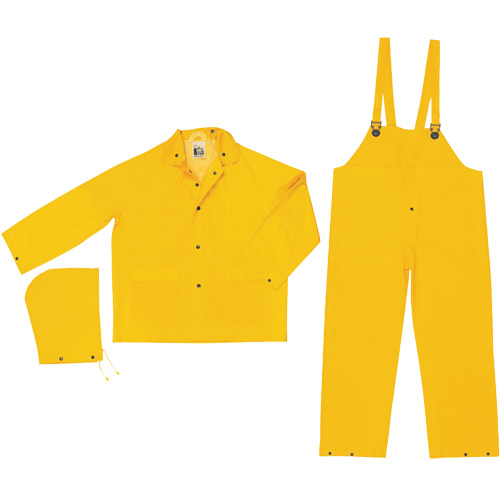 Ensemble imperm&eacute;able de s&eacute;rie classique avec limite dinflammabilit&eacute;, Grand, Jaune Maritime Industrial Rubber