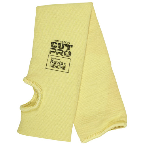 Manchon r&eacute;sistant &agrave; la coupure Safety Cut Pro, Kevlar, 18", ASTM ANSI niveau A3, Jaune Maritime Industrial Rubber