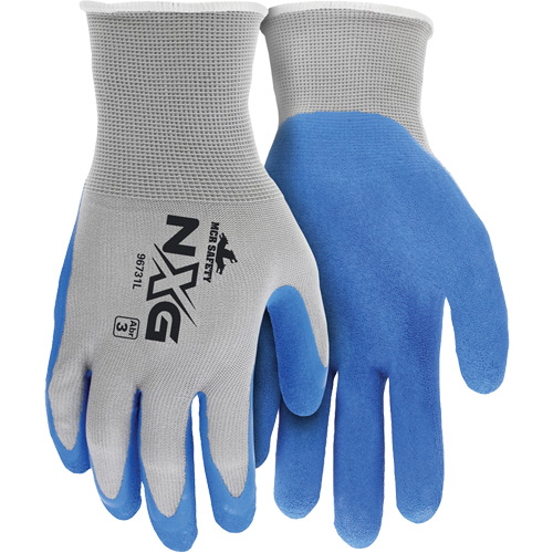 NXG&reg; Coated Gloves, Large, Rubber Latex Coating, 13 Gauge, Nylon Shell Maritime Industrial Rubber