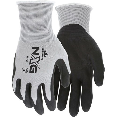 Gants enduits NXG, Grand, R&ecirc;vetement Mousse de nitrile, Calibre 13, Enveloppe en Nylon Maritime Industrial Rubber