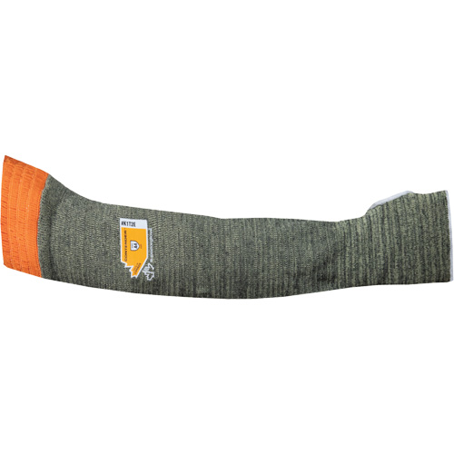 Contender Cut-Resistant Composite-Knit Sleeve, Aramid, 22", ASTM ANSI Level A4, Grey Maritime Industrial Rubber