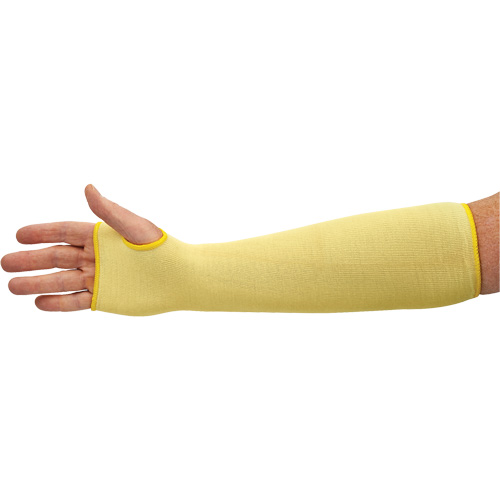Manchons r&eacute;sistant aux coupures G60 KleenGuard, Kevlar, 18", ASTM ANSI niveau A2/EN 388 niveau 2, Jaune Maritime Industrial Rubber