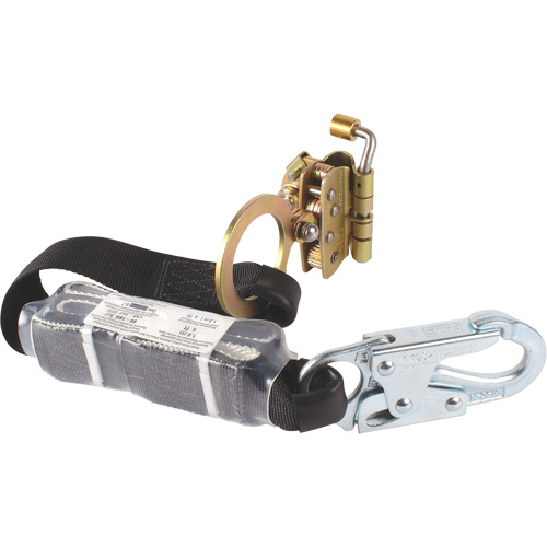 Dynamic Automatic Sliding Rope Grab, With Lanyard, 5/8" Rope Diameter Maritime Industrial Rubber