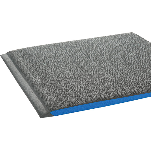 Tapis ergonomiques Wear-Bond Comfort-King, Rugueux, 3' x 5' x 9/16", Gris, Mousse de vinyle Maritime Industrial Rubber