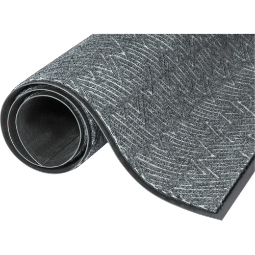 Tapis daccueil Performance Triathlon, Essuie-pieds/grattoir, 6' x 10' x 7/16", Gris frais Maritime Industrial Rubber