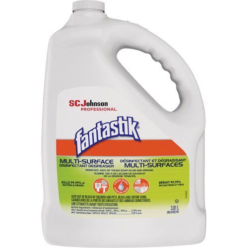 D&eacute;sinfectant et d&eacute;graissant multisurface professionnel Fantastik, 3,78 L, Cruche Maritime Industrial Rubber