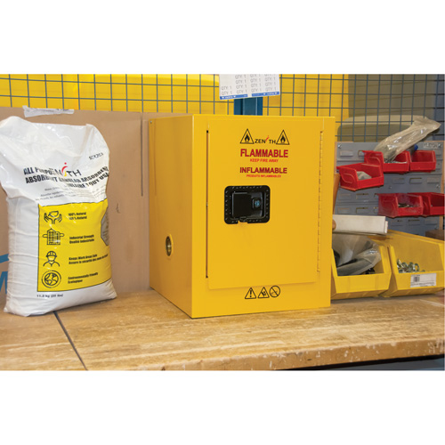 Flammable Storage Cabinet, 4 gal., 1 Door, 17" W x 22" H x 18" D Maritime Industrial Rubber