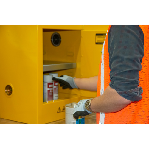 Flammable Storage Cabinet, 4 gal., 1 Door, 17" W x 22" H x 18" D Maritime Industrial Rubber