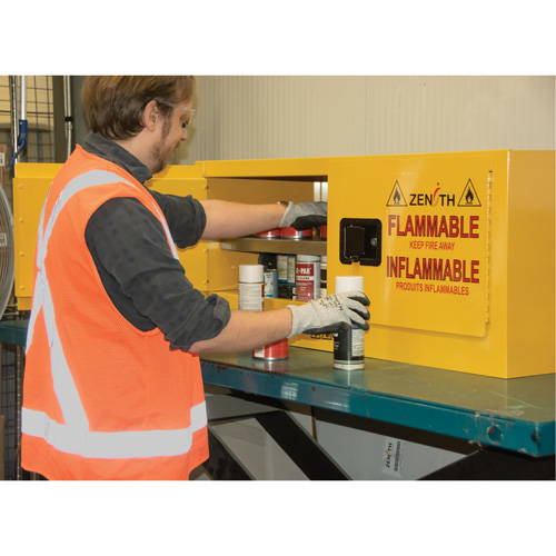 Flammable Storage Cabinet, 12 gal., 2 Door, 43" W x 18" H x 18" D Maritime Industrial Rubber