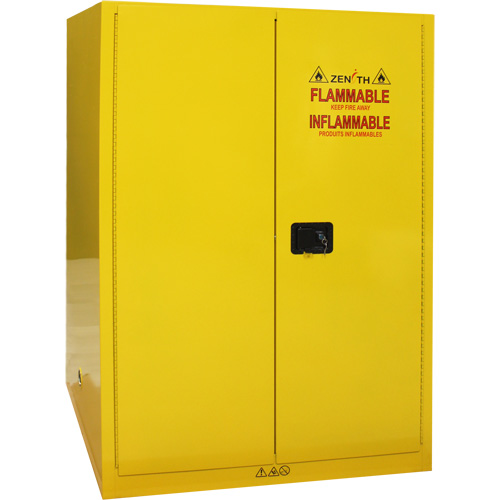 Flammable Storage Cabinet, 90 Gal., 2 Door, 43" W x 66" H x 34" D Maritime Industrial Rubber