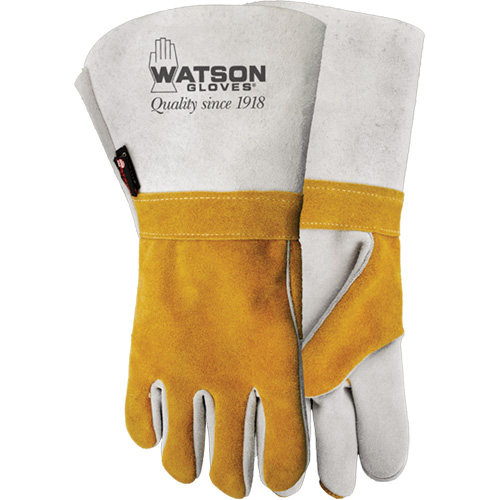 Gants de soudeur Wopper, Cuir de vache refendu, Taille 10 Maritime Industrial Rubber