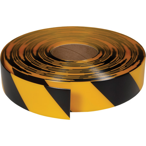 ArmorStripe&reg; Ultra Durable Floor Tape, 2" x 100', PVC, Black and Yellow Maritime Industrial Rubber