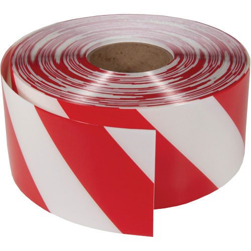 ArmorStripe&reg; Ultra Durable Floor Tape, 4" x 100', PVC, Red and White Maritime Industrial Rubber