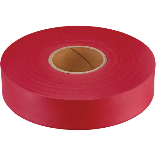 Empire Flagging Tape, 1" W x 600' L, Fluorescent Red Maritime Industrial Rubber