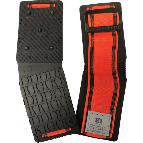 Mid-Sole Slim Ice Cleat, Tungsten Carbide, Stud Traction, One Size Maritime Industrial Rubber