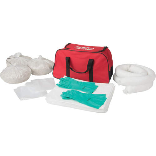Spill Kit, Oil Only, Bag, 10 US gal. Absorbancy Maritime Industrial Rubber