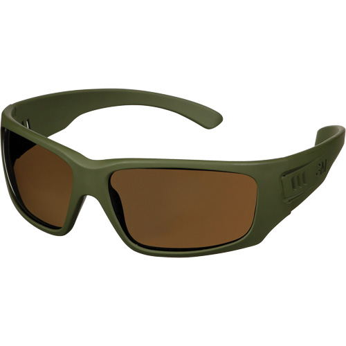 Lunettes de s&eacute;curit&eacute; de la s&eacute;rie Maxim Elite 1000, Lentille Brun, Antibu&eacute;e/Anti-&eacute;gratignures, R&eacute;pond ou surpasse la norme CSA Z94.3 Maritime Industrial Rubber