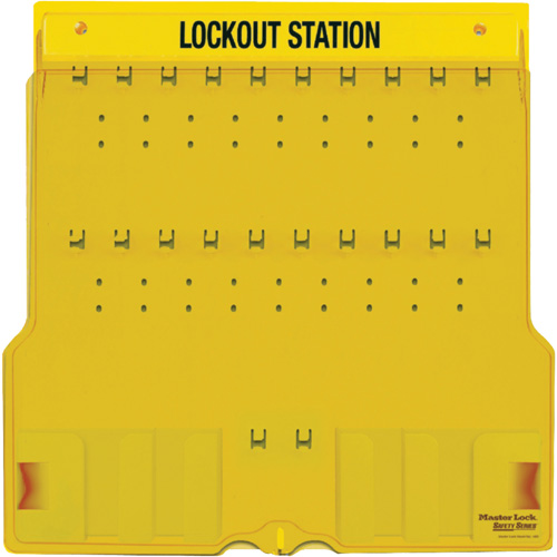 Trilingual Covered Lock Station, None Padlocks, 20 Padlock Capacity, Padlocks Not Included Maritime Industrial Rubber