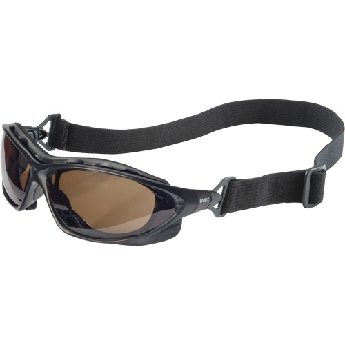 Uvex HydroShield&reg; Seismic&reg; Safety Goggles, SCT-Grey Lens, Anti-Fog/Anti-Scratch, Closed Vent Maritime Industrial Rubber