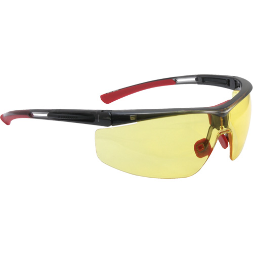 Lunettes de s&eacute;curit&eacute; Uvex HydroShield North Adaptec, Lentille Ambr&eacute;e, Antibu&eacute;e/Anti-&eacute;gratignures, ANSI Z87+/R&eacute;pond ou surpasse la norme CSA Z94.3 Maritime Industrial Rubber