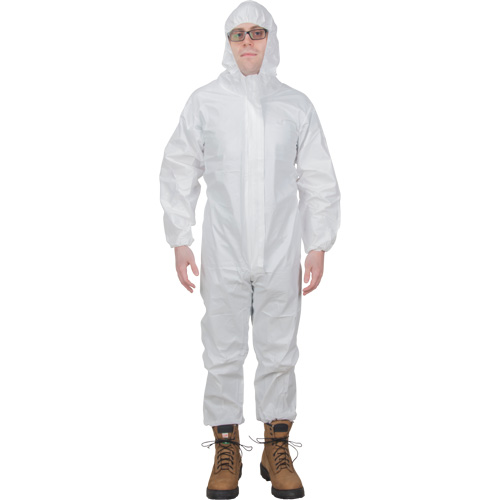 Combinaisons &agrave; capuchon de premi&egrave;re qualit&eacute;, Petit, Blanc, Microporeux Maritime Industrial Rubber