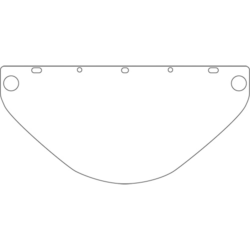 Visi&egrave;re de s&eacute;curit&eacute; universelle Dynamic, Polycarbonate, Teinte Transparent Maritime Industrial Rubber