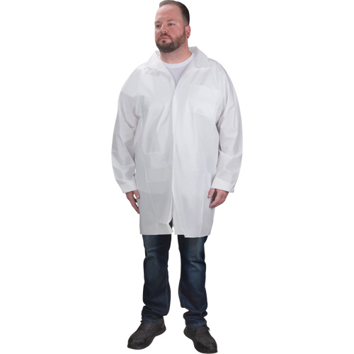 Sarraus de laboratoire de protection, Microporeux, Blanc, Petit Maritime Industrial Rubber