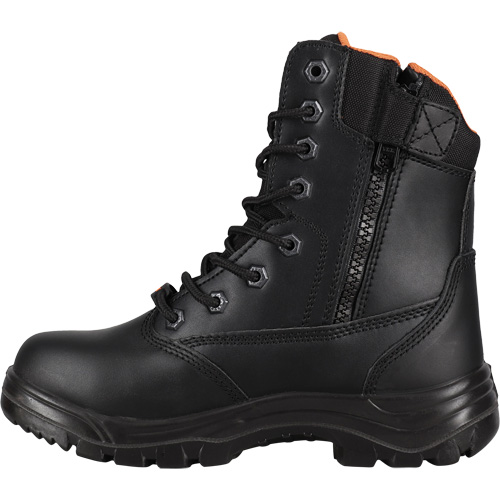 Safety Boots, Leather, Steel Toe, Size 6, Impermeable Maritime Industrial Rubber