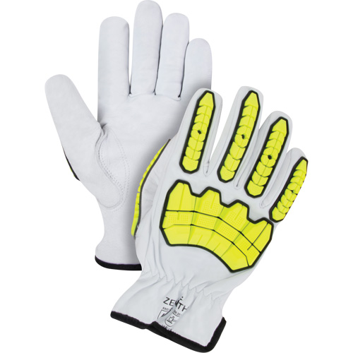 Gants r&eacute;sistants aux coupures et aux chocs, T-Grand, Paume en Ch&egrave;vre, Poignet Conducteur Maritime Industrial Rubber