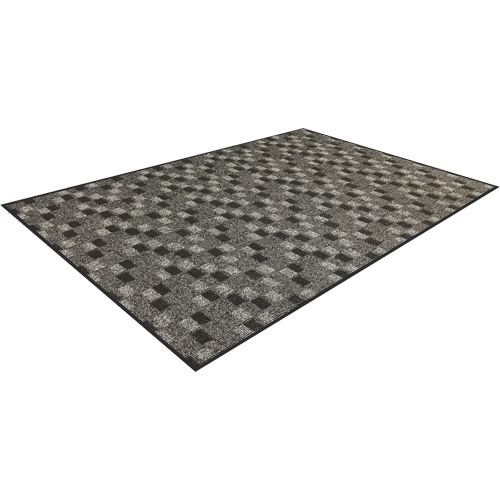 Tapis de vestibule Terra Nova classique, Essuie-pieds, 6' x 10' x 5/16", Charbon Maritime Industrial Rubber