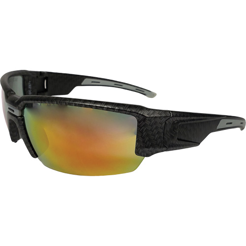 Hartley Safety Glasses, Red Lens, Meets/Exceeds CSA Z94.3 Maritime Industrial Rubber