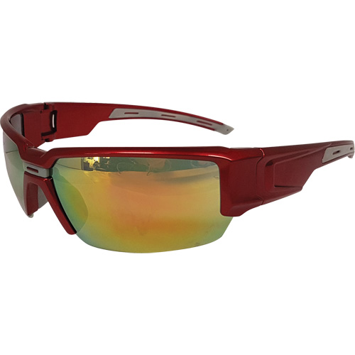 Lunettes de s&eacute;curit&eacute; Hartley, Lentille Rouge, R&eacute;pond ou surpasse la norme CSA Z94.3 Maritime Industrial Rubber