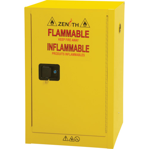 Armoire de rangement pour a&eacute;rosols inflammables, 12 gal., 1 Porte(s), 23" La x 35" h x 18" p Maritime Industrial Rubber