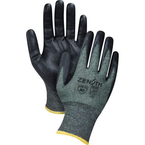 Gants l&eacute;gers et haute dext&eacute;rit&eacute; r&eacute;sistants &agrave; la coupe, Taille T-Grand, Calibre 18, Rev&ecirc;tement Mousse de nitrile, Enveloppe en Nylon/PEHP/Spandex, ASTM ANSI niveau A5 Maritime Industrial Rubber