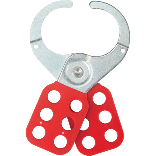 Safety Lockout Hasp, Red Maritime Industrial Rubber