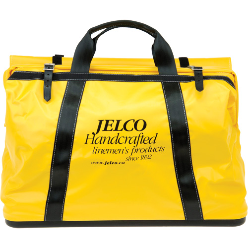Vinyl Coated Drag Bag, Nylon, Black/Yellow Maritime Industrial Rubber