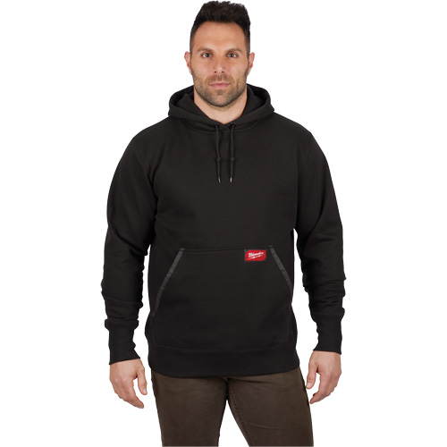 Heavy-Duty Pullover Hoodie, Men's, Small, Black Maritime Industrial Rubber