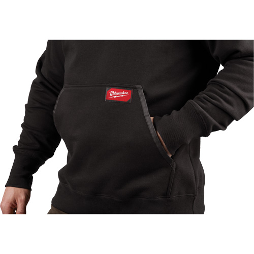Heavy-Duty Pullover Hoodie, Men's, Small, Black Maritime Industrial Rubber