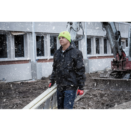 Tuque &agrave; revers haute visibilit&eacute;, Taille unique, Vert Maritime Industrial Rubber