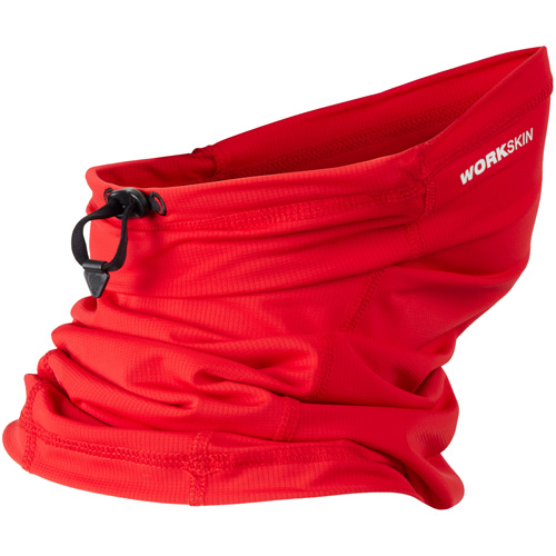 Workskin Neck Gaiter, Red, Polyester Maritime Industrial Rubber