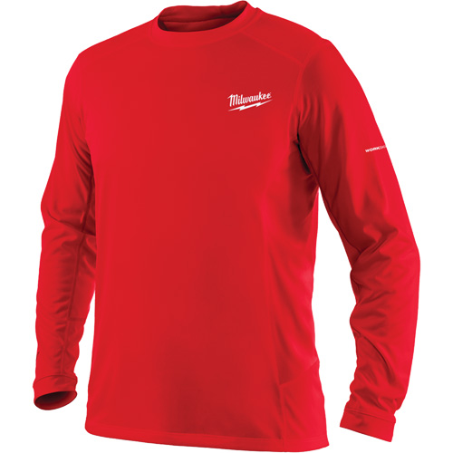 T-shirt &agrave; manches longues Workskin, Hommes, Petit, Rouge Maritime Industrial Rubber