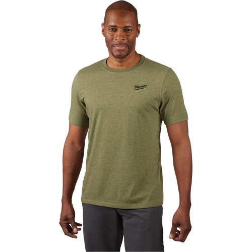 T-shirt de travail hybride, Hommes, Petit, Vert Maritime Industrial Rubber