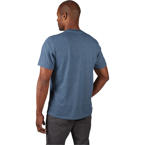 T-shirt de travail hybride, Hommes, Petit, Bleu Maritime Industrial Rubber