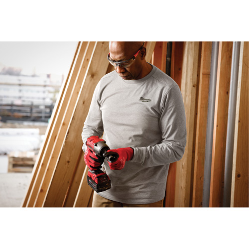 Hybrid Work Tee Shirt, Men's, Small, Grey Maritime Industrial Rubber