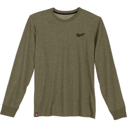 Hybrid Work Tee Shirt, Men's, Small, Green Maritime Industrial Rubber