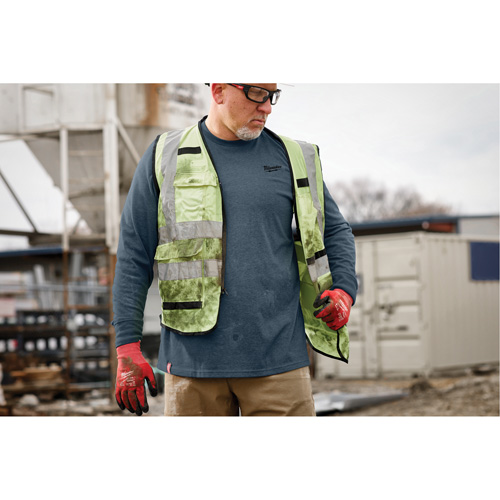 Hybrid Work Tee Shirt, Men's, Small, Blue Maritime Industrial Rubber