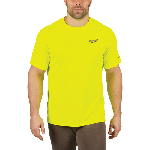 Chandail l&eacute;ger &agrave; haute visibilit&eacute; Workskin, Hommes, Petit, Jaune Maritime Industrial Rubber