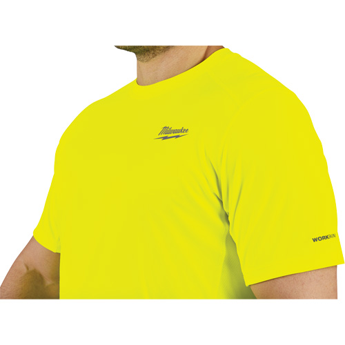 Chandail l&eacute;ger &agrave; haute visibilit&eacute; Workskin, Hommes, Petit, Jaune Maritime Industrial Rubber