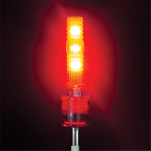 Tige de s&eacute;curit&eacute; avec lumi&egrave;re robuste Safety Whip Maritime Industrial Rubber