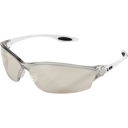 Lunettes de s&eacute;curit&eacute; de s&eacute;rie LW2 Law, Lentille Transparent/Int&eacute;rieur/ext&eacute;rieur, Anti-&eacute;gratignures, ANSI Z87+/R&eacute;pond ou surpasse la norme CSA Z94.3 Maritime Industrial Rubber